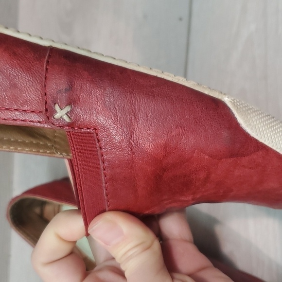 Frye Womens Melanie  Leather Burn red  Comfort Loafer Flats shoes sz 8M - Picture 14 of 15